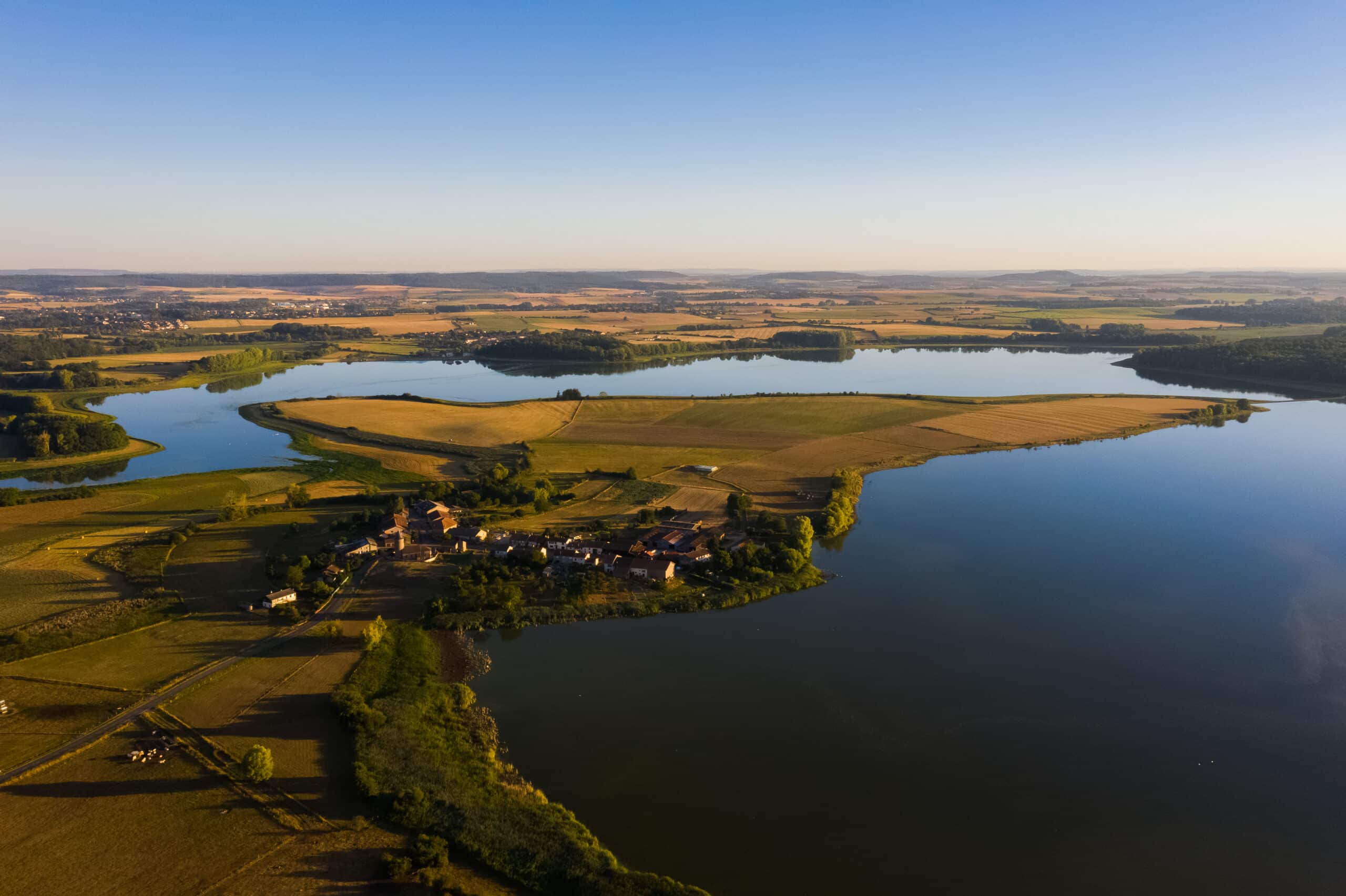 Vue du ciel du Domaine départemental de Lindre