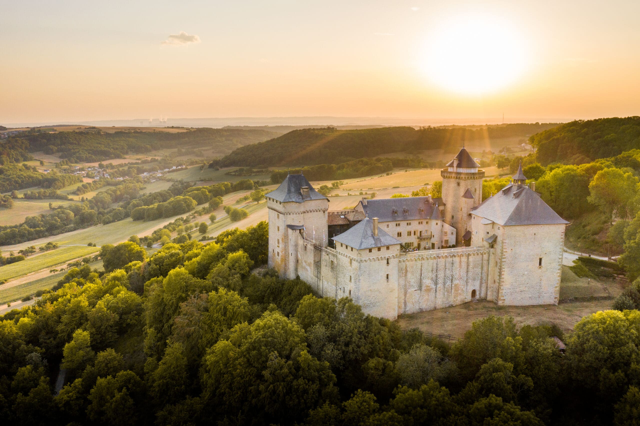 Vue du ciel du Château de Malbrouck
