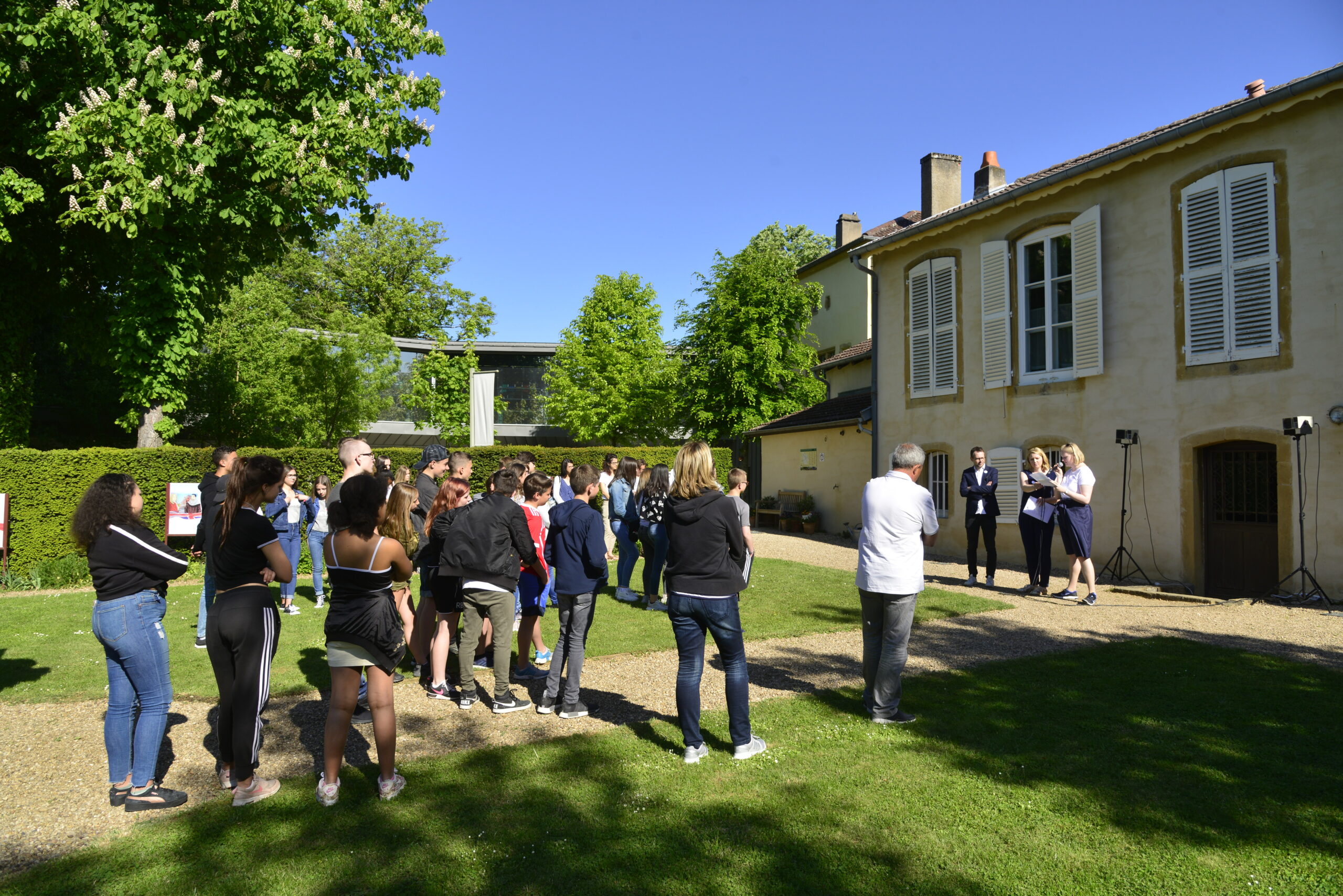 Groupe en visite guidée