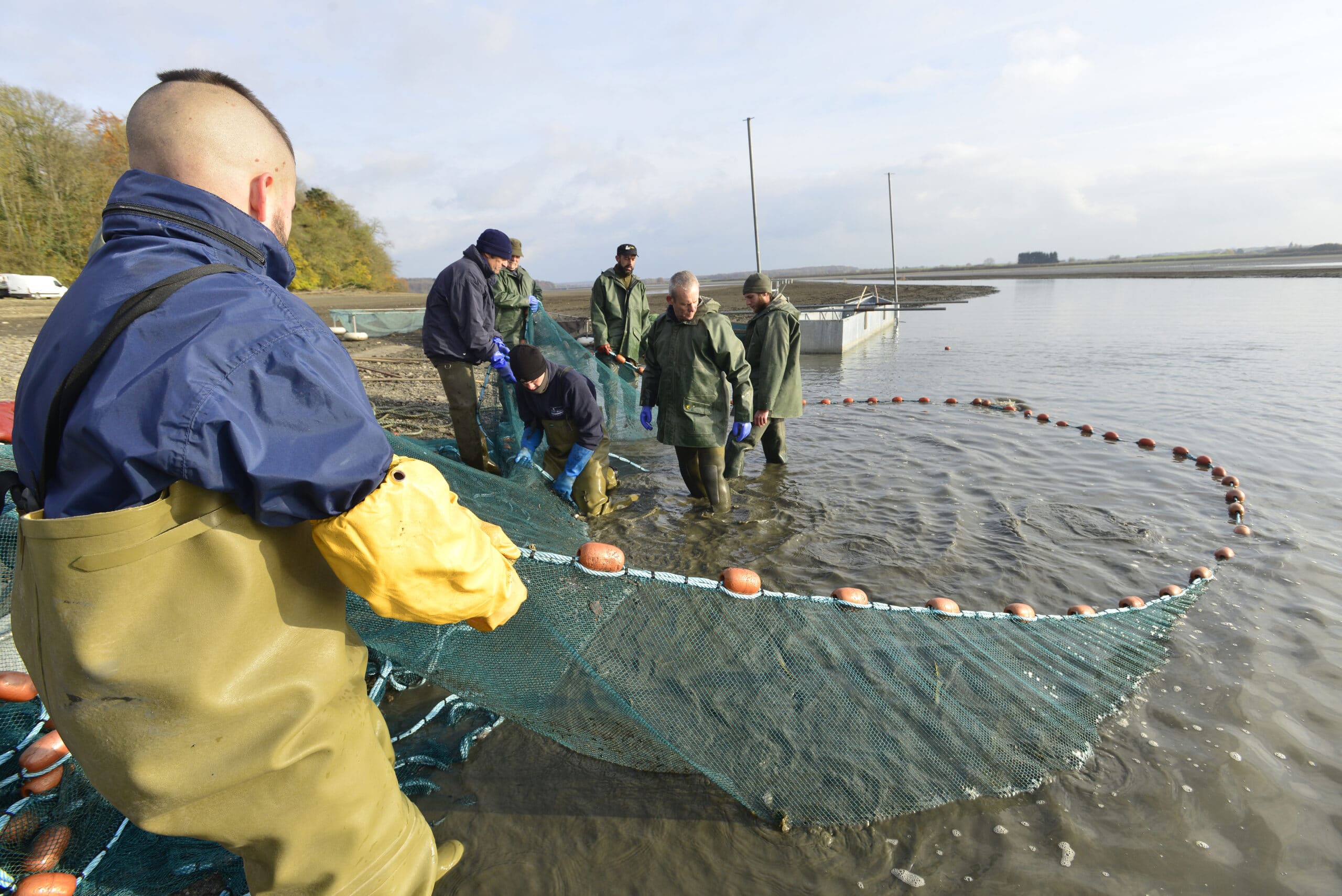 séance de pêche au Domaine départemental de Lindre
