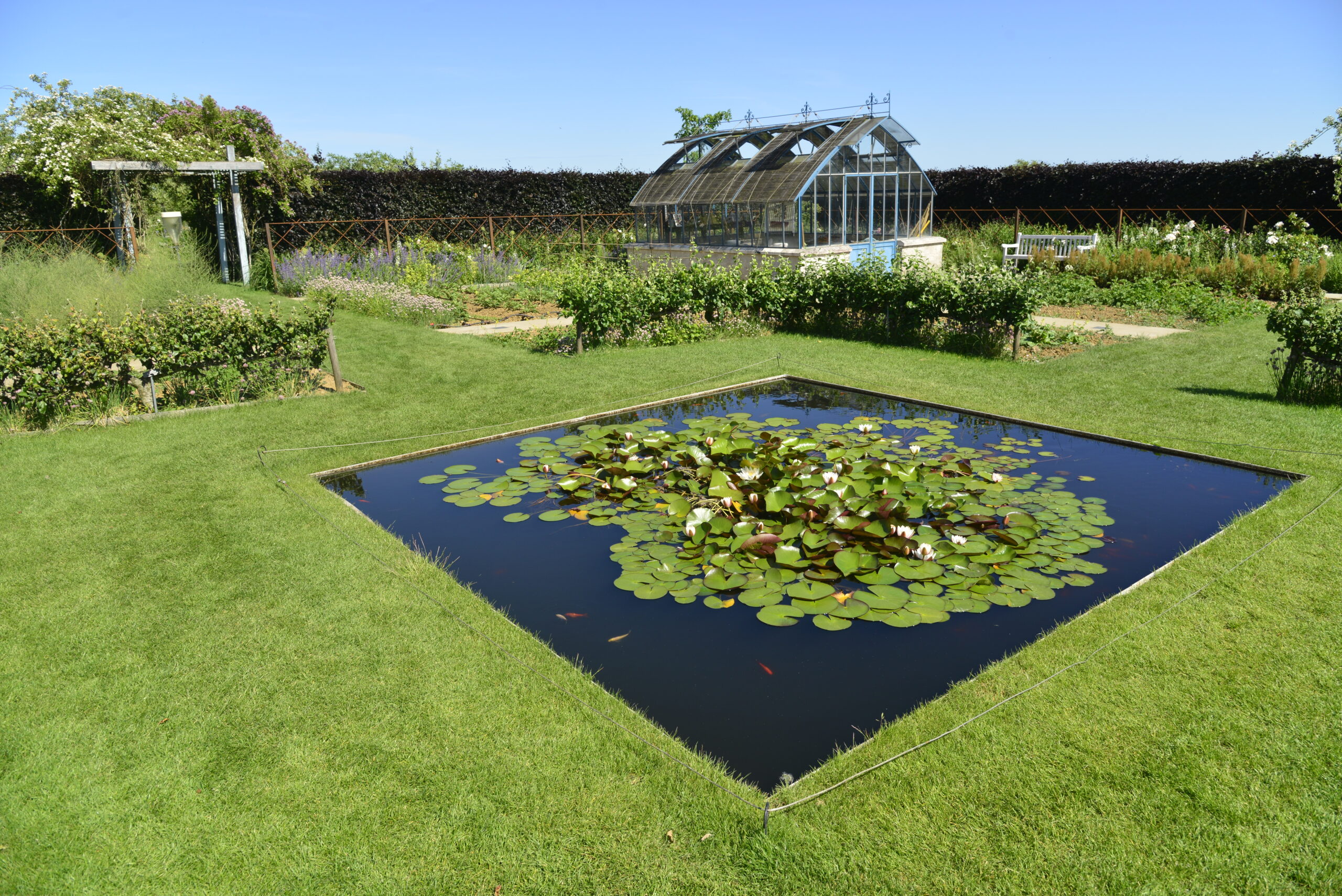 Vue d'une partie des Jardins Fruitiers de Laquenexy